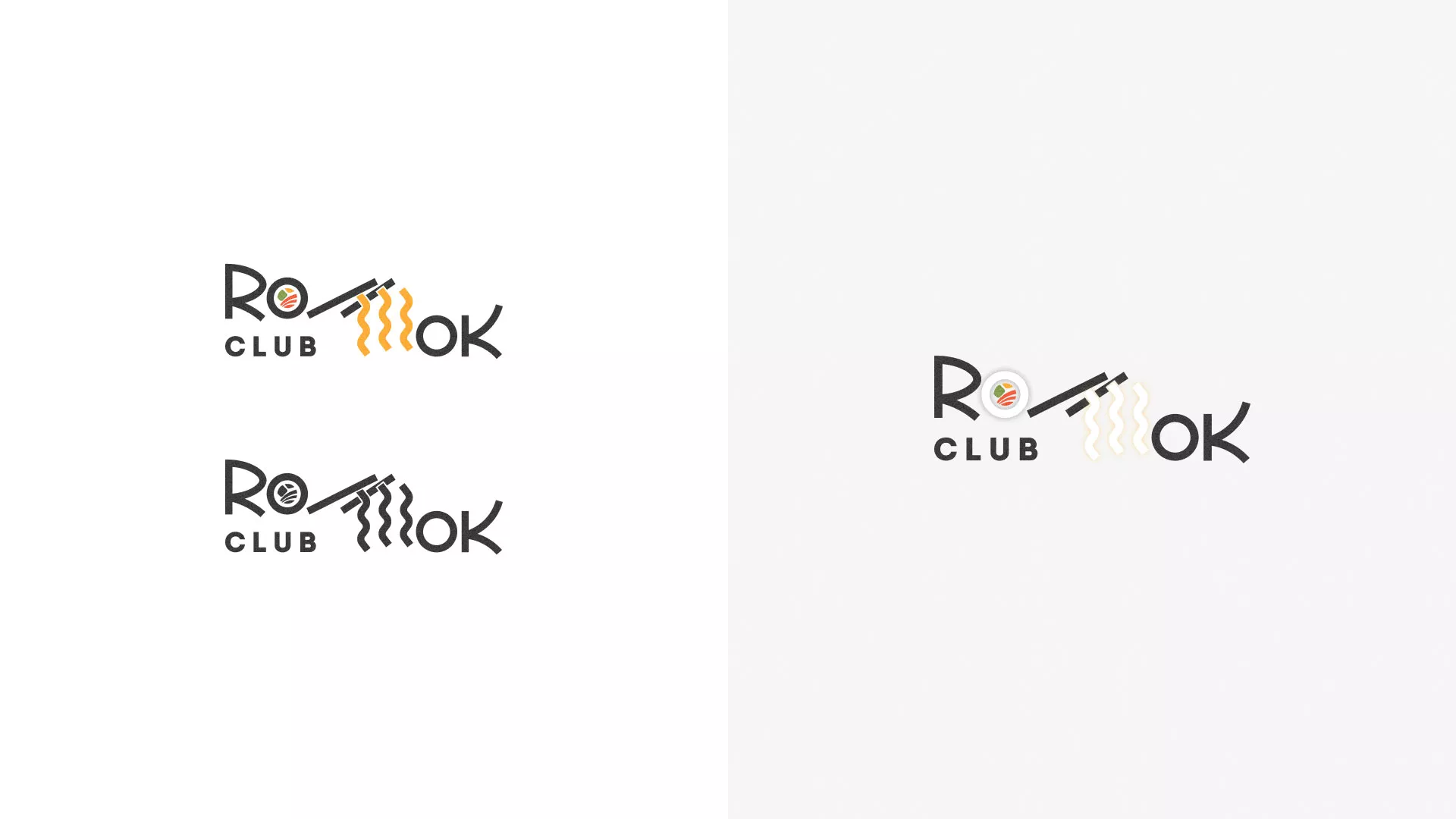 Создание логотипа суши-бара «Roll Wok Club» в Мценске